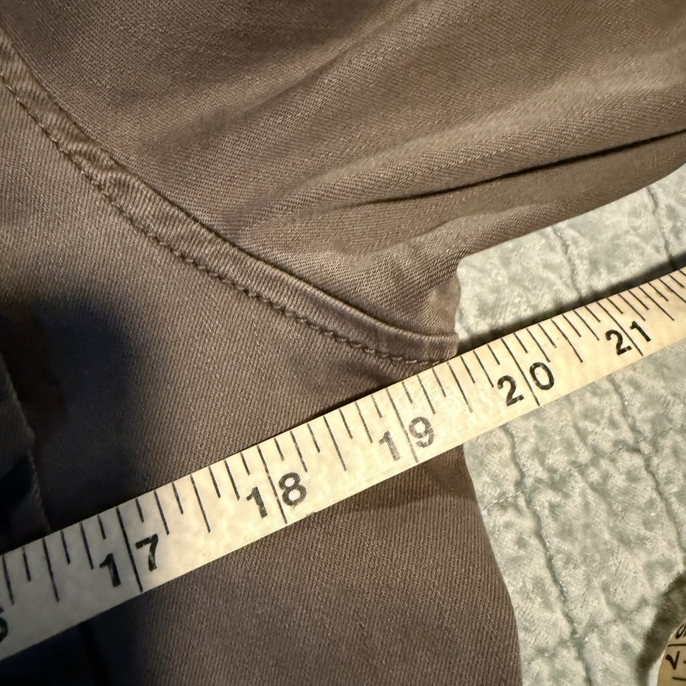 Know Rose Olive Button Down Jacket M - image 3